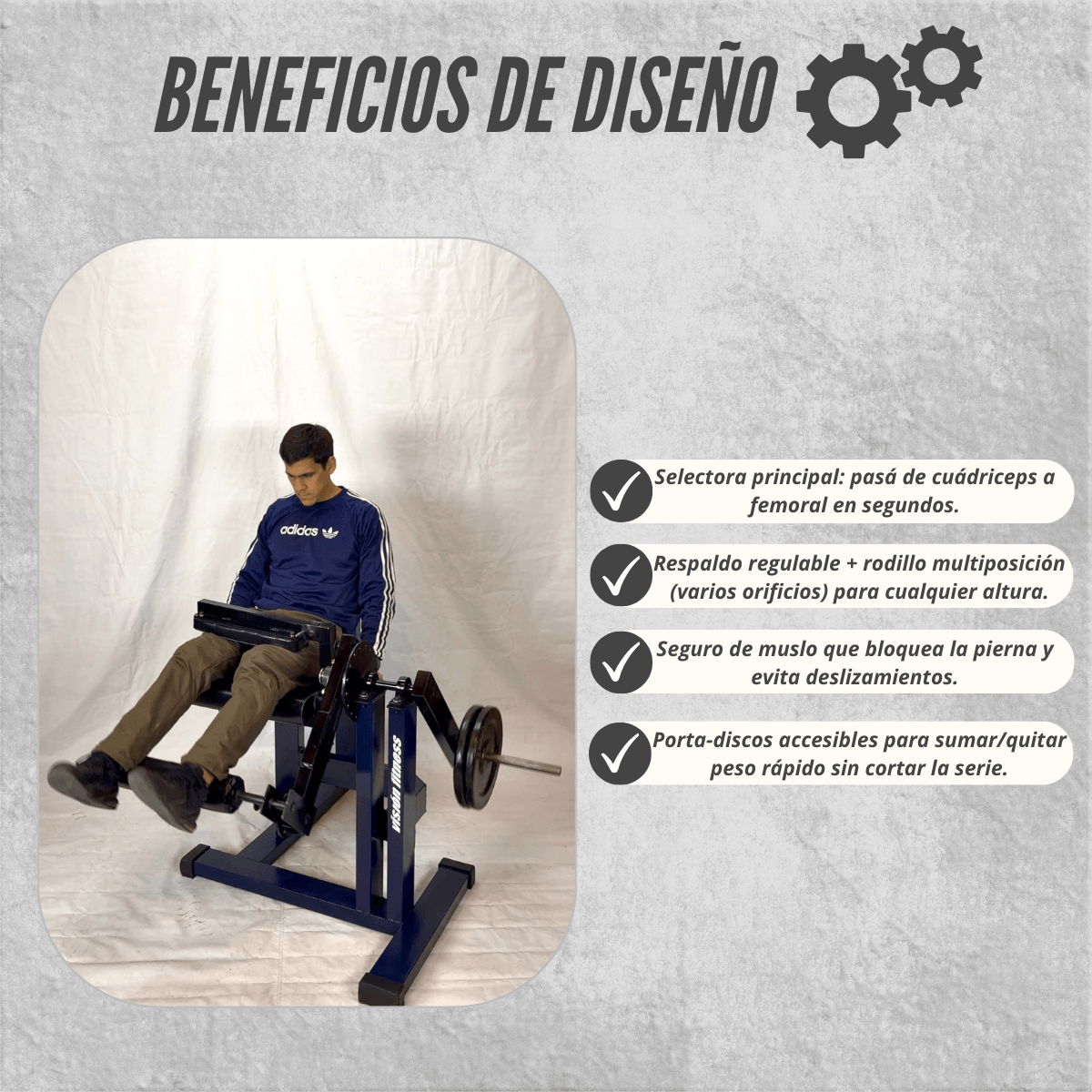 Sillón Dual ( Cuádriceps y Femoral) - Vista 3